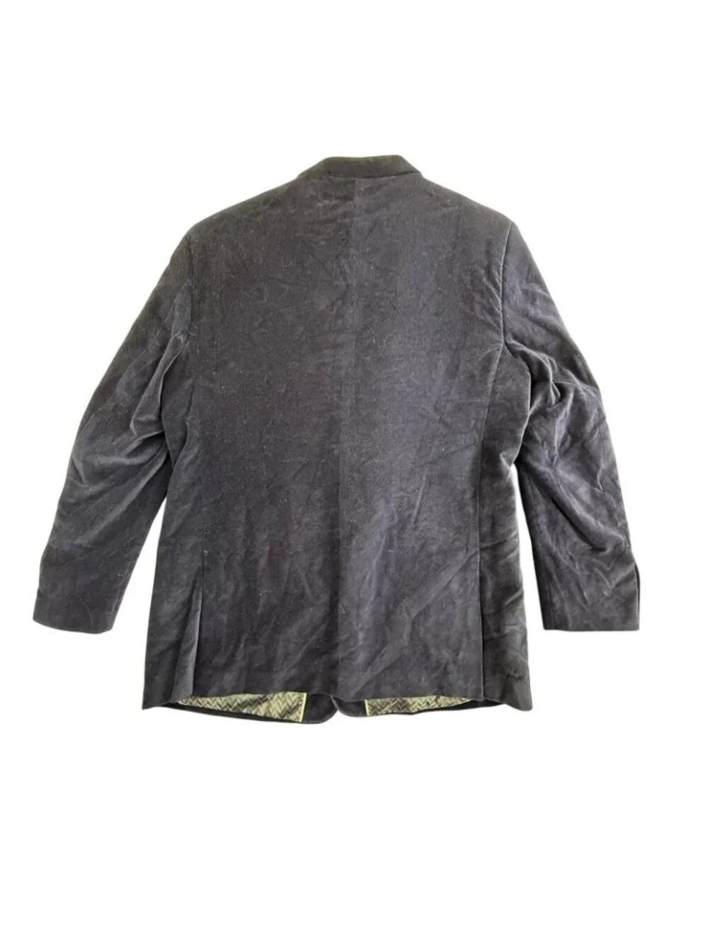 Camiloni Italia Blazer Mens 48 Navy Cotton Velvet Sport Coat Jacket Casual Party